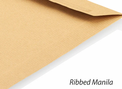 Ribbed Manila Envelope 9'' x 12.75'' inch pack of 50